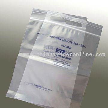 Ziplock Bag with Patch Handle